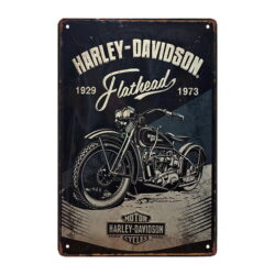 plaque métal harley