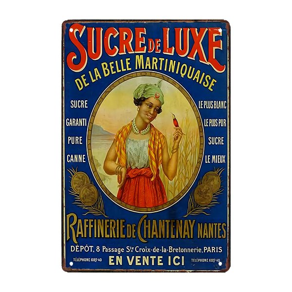 plaque-publicitaire-ancienne-sucre-de-luxe plaque publicitaire ancienne sucre de luxe