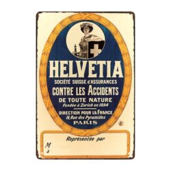 plaque publicitaire assurance helvetia