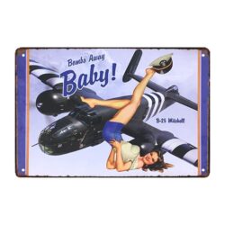 plaque publicitaire avion sexy