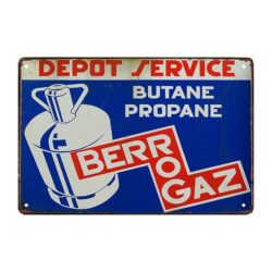 plaque publicitaire berrogaz