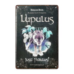 plaque publicitaire biere lupulus