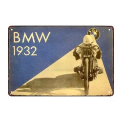 plaque publicitaire bmw moto