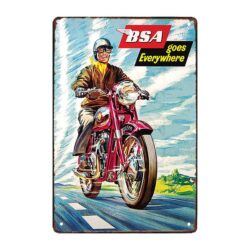 plaque publicitaire bsa