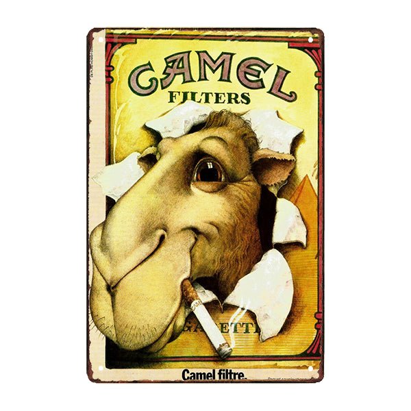 plaque-publicitaire-camel plaque publicitaire camel