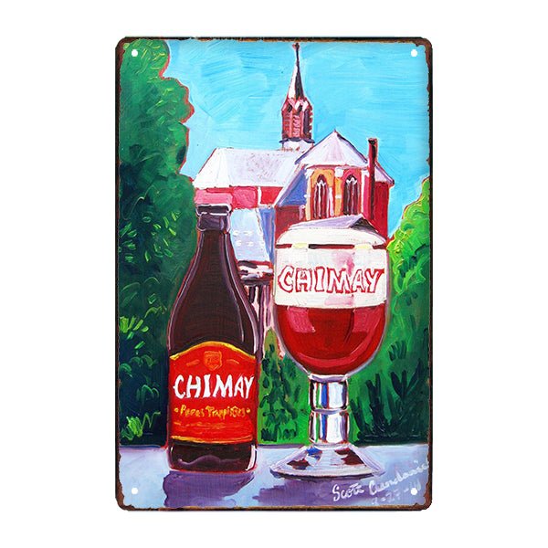 plaque-publicitaire-chimay plaque publicitaire chimay