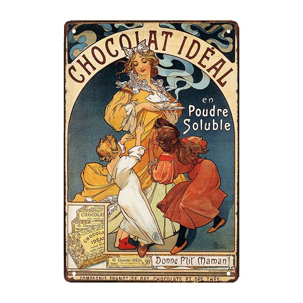 plaque-publicitaire-chocolat-ideal plaque publicitaire chocolat ideal
