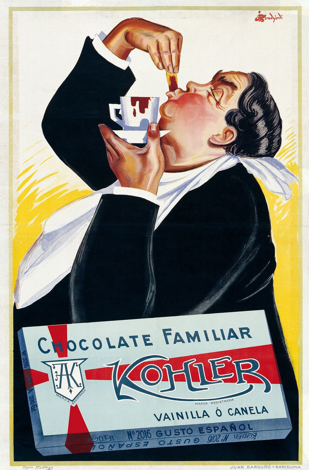 plaque-publicitaire-chocolat-kohler Plaque Métal Vintage <br> Chocolat Kohler – Image 1