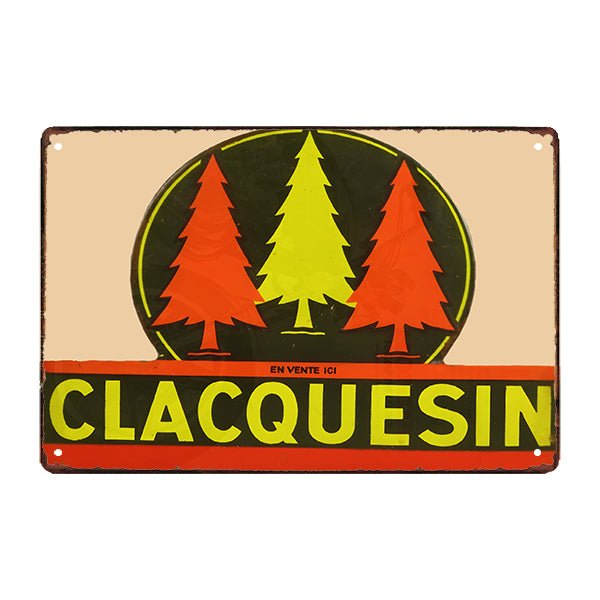plaque-publicitaire-clacquesin Plaque Métal Vintage <br> Clacquesin – Image 1