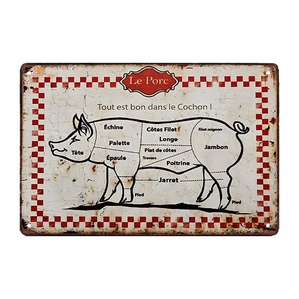 plaque-publicitaire-cochon plaque publicitaire cochon