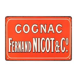 plaque publicitaire cognac f nicot