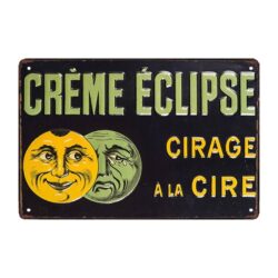 plaque publicitaire crème éclipse