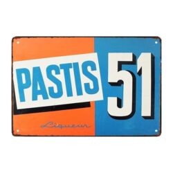 plaque publicitaire cuisine pastis 51