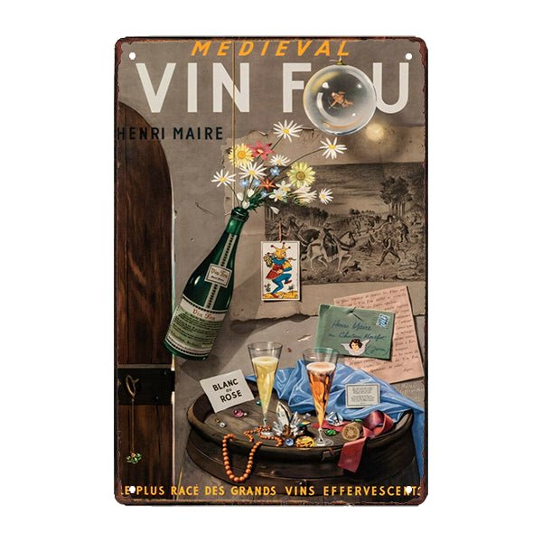 plaque-publicitaire-des-vin-fou-henri-maire plaque publicitaire des vins fou henri maire