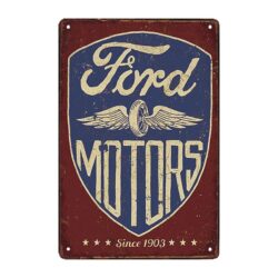plaque publicitaire ford