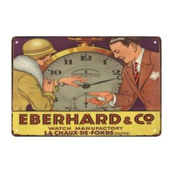 plaque publicitaire horlogerie