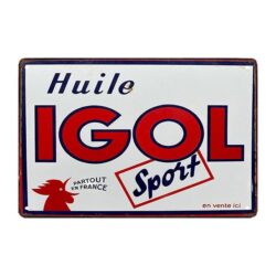 plaque publicitaire igol
