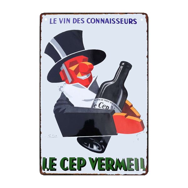 plaque-publicitaire-le-cep-vermeil plaque publicitaire le cep vermeil