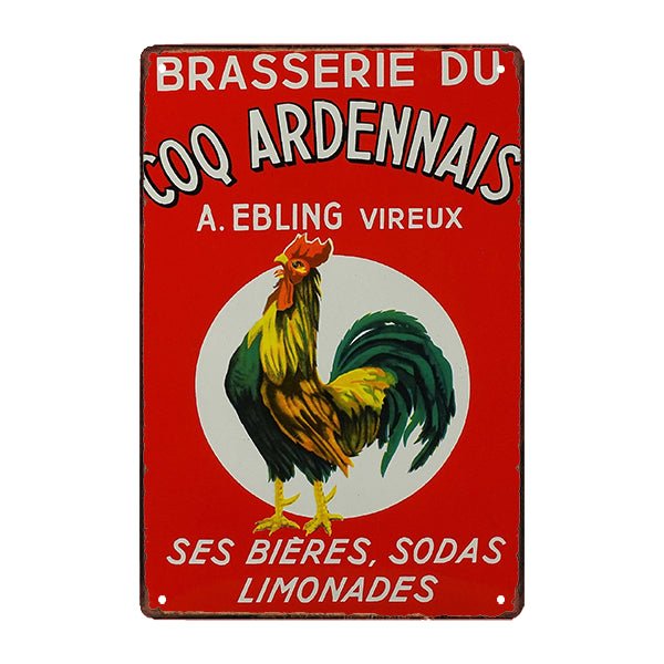 plaque-publicitaire-le-coq-ardenne plaque publicitaire le coq ardenne