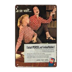 plaque publicitaire lingerie et lessive