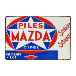 plaque publicitaire mazda
