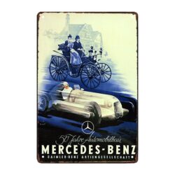 plaque publicitaire mercedes