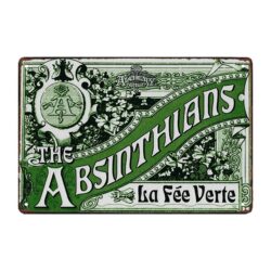 plaque publicitaire métal absinthe