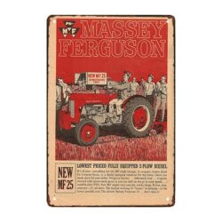 plaque publicitaire métal ancienne massey ferguson