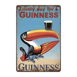 plaque publicitaire métal guinness