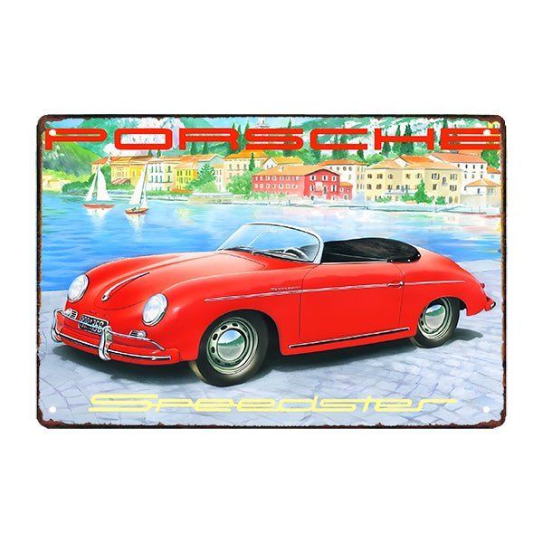 plaque-publicitaire-metal-porsche plaque publicitaire métal porsche