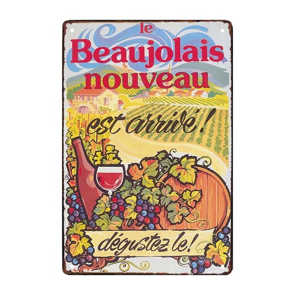 plaque-publicitaire-metal-signaletique-beaujolais plaque publicitaire métal signalétique beaujolais