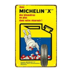 plaque publicitaire michelin x