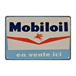 plaque publicitaire mobiloil