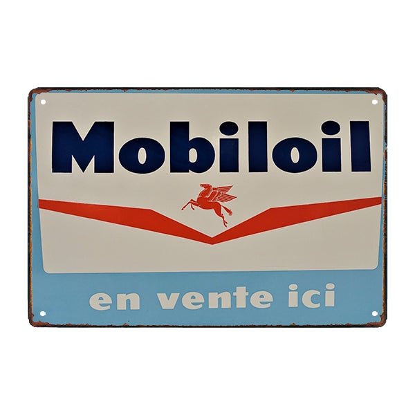 plaque-publicitaire-mobiloil plaque publicitaire mobiloil