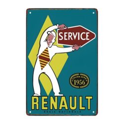 plaque publicitaire moteur retro