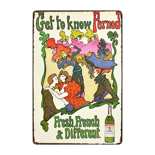 plaque-publicitaire-pernod Plaque Métal Vintage <br> Pernod – Image 1