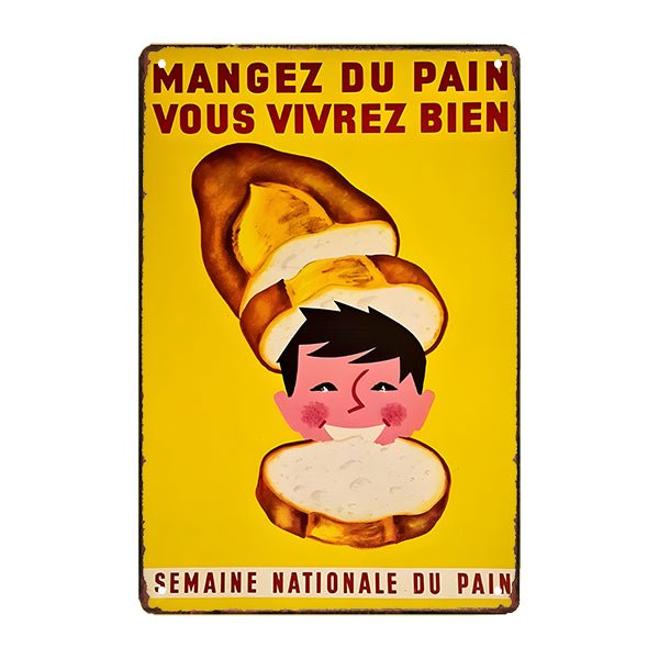 plaque-publicitaire-retro-pain plaque publicitaire retro pain