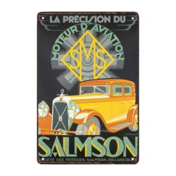 plaque publicitaire salmson vintage