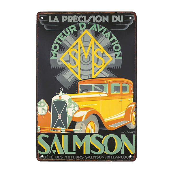 plaque-publicitaire-salmson-vintage plaque publicitaire salmson vintage