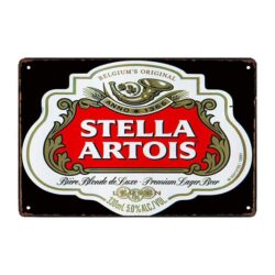 plaque publicitaire stella artois
