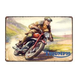 plaque publicitaire triumph