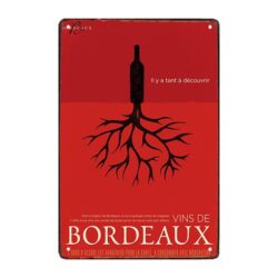 plaque publicitaire vins de bordeaux