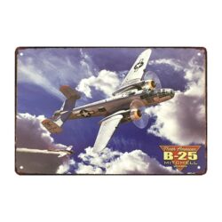 plaque publicitaire vintage avion