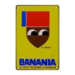 plaque publicitaire vintage banania