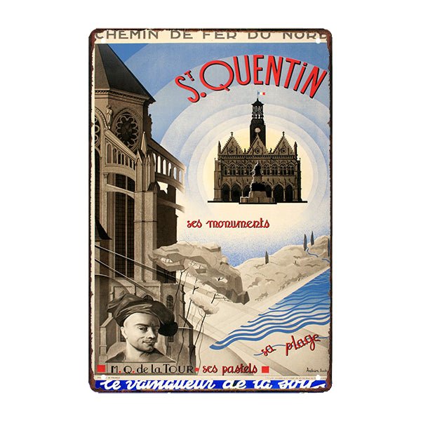 plaque-publicitaire-vintage-saint-quentin plaque publicitaire vintage saint quentin