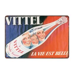 plaque publicitaire vittel