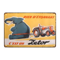 plaque publicitaire zetor