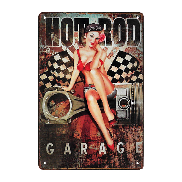 plaque-metal-hotrod plaque métal hotrod