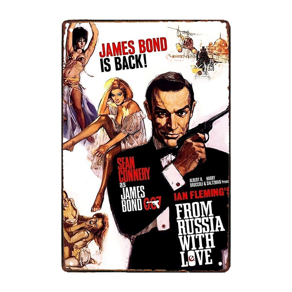 plaque-metal-james-bond plaque métal james bond