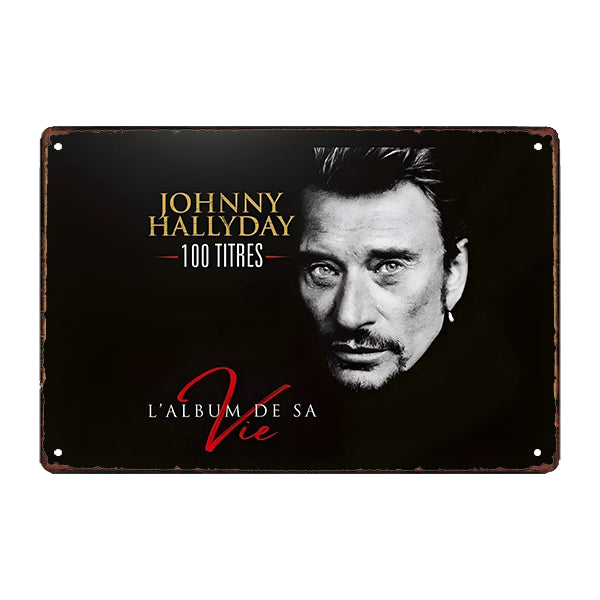 plaque-metal-johnny-hallyday plaque métal johnny hallyday